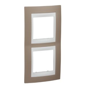 SE Unica Plus  dekorativni ram  dvostruki  krem/beli