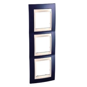 SE Unica Plus  dekorativni ram  trostruki  indigo plava/krem