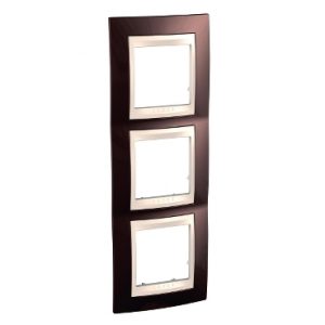 SE Unica Plus  dekorativni ram  trostruki  terakota/krem