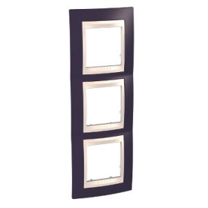 SE Unica Plus  dekorativni ram  trostruki  garnet/krem