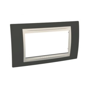 SE Unica Plus  dekorativni ram  4 modula  kakao/krem