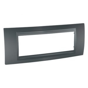 SE Unica Top  dekorativni ram  6 modula  grafit