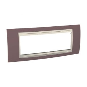 SE Unica  dekorativni ram  6 modula  ciklama/krem