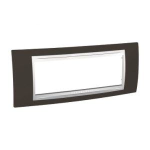 SE Unica  dekorativni ram  6 modula  kakao/beli