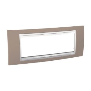 SE Unica  dekorativni ram  6 modula  krem/beli