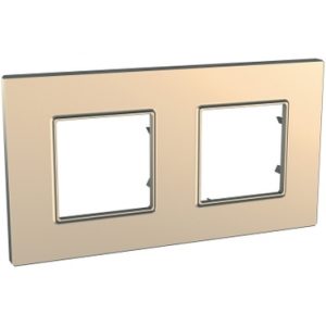 SE Unica Quadro Metallized  dekorativni ram  dvostruki  H71/V71  bakar