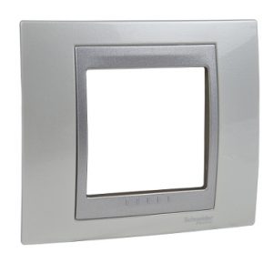 SE Unica Top  dekorativni ram  jednostruki  top bela/aluminijum