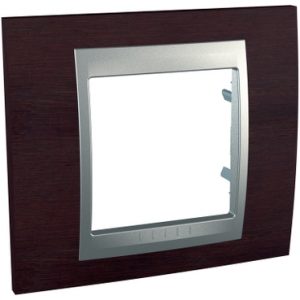 SE Unica Top  dekorativni ram  jednostruki  wengue/aluminijum