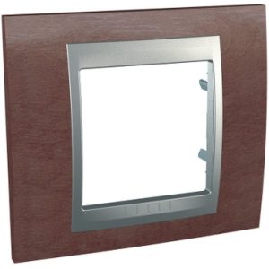 SE Unica Top  dekorativni ram  jednostruki  tobacco/aluminijum