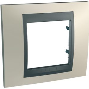SE Unica Top  dekorativni ram  jednostruki  opal titanijum/grafit