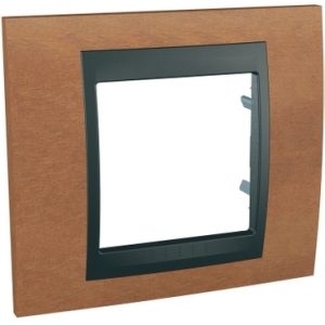 SE Unica Top  dekorativni ram  jednostruki  drvo trešnje/grafit