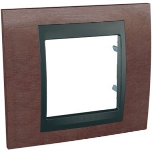 SE Unica Top  dekorativni ram  jednostruki  tobacco/grafit