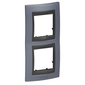 SE Unica Top  dekorativni ram  dvostruki  beryl plava/grafit