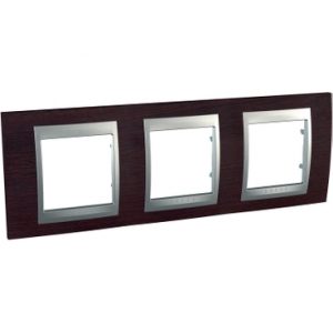 SE Unica Top  dekorativni ram  trostruki  H71  wengue/aluminijum