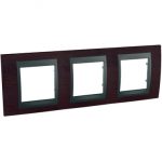 SE Unica Top  dekorativni ram  trostruki  H71  wengue/grafit