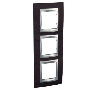 SE Unica Top  dekorativni ram  trostruki  wengue/aluminijum