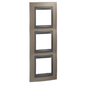 SE Unica Top  dekorativni ram  trostruki  onyx bakar/grafit