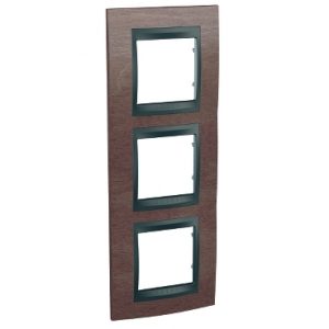 SE Unica Top  dekorativni ram  trostruki  tobacco/grafit