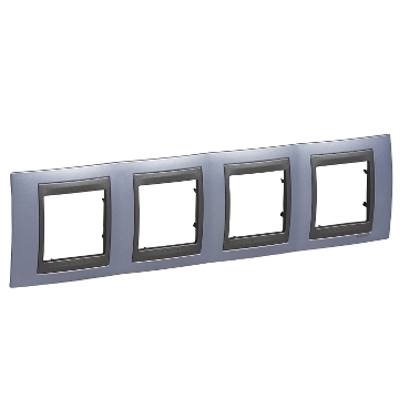 SE Unica Top dekorativni ram četvorostruki H71 beryl plava/grafit