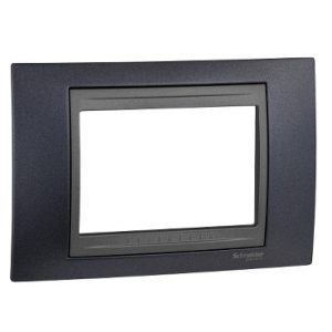 SE Unica Top  dekorativni ram  3 modula  metal siva/grafit