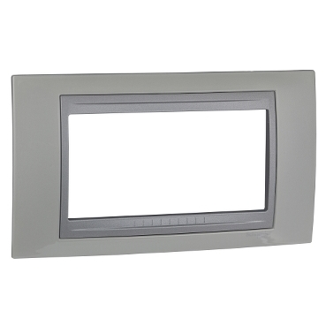 SE Unica Top  dekorativni ram  4 modula  top bela/aluminijum