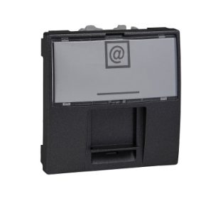 SE Unica Top/Class  sa poklopcem RJ45 konektora za AMP i KROME  2 m -grafit