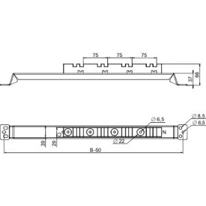 SE Nosač vertikalnih sabirnica do 3200 A 800x800 mm