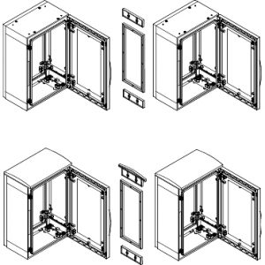 SE Set horizontalnog spajanja ormana za PLA orman V750xD420 mm  IP55 spajanje