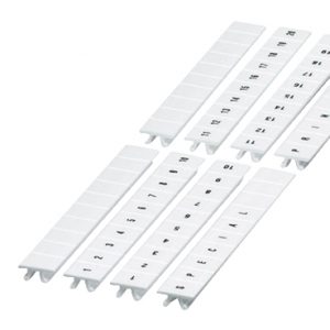 SE Odvojive oznake 8mm 10 znakova 71 do 80 štampano horizontalno bele