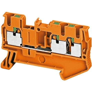 SE Linergy standardna redna stezaljka  2.5mm² 24A jednostruka 1x2 utična-narandž.