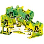 SE Linergy redna stezaljka za uzemlj.-2.5mm² dvost.2 nivoa 1x1 opružna zeleno-žuta