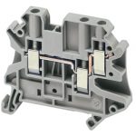 SE Linergy standardna redna stezaljka  4mm² 32A jednostruka 1x2 zavrtanj  siva