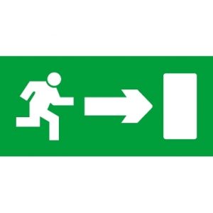 SE Quick Signal  znak za izlaz jednostrani  čovek trči nadesno