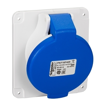 SE PratiKa utičnica vijčana pod uglom 16A 3P + N + E -200...250 V AC-panel