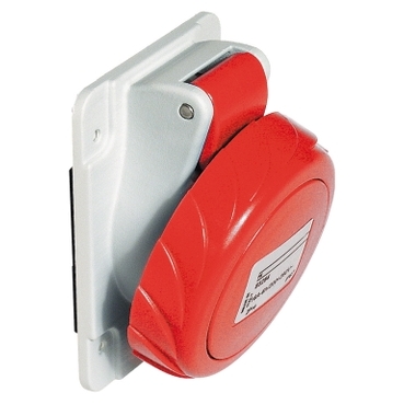 SE PratiKa utičnica vijčana pod uglom 16A 3P + E 380...415 V AC panel