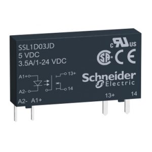 SE Solid state relej  utični  ulaz 3-12 V DC  izlaz 1-24 V DC  3.5A