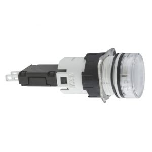 SE Bela kompletna signalna lampica Ø16 sa integrisanim LED 12...24V