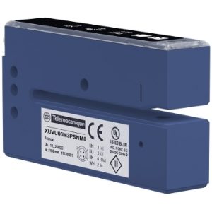 SE Ultrazvučni senzor za etikete viljuškasti 60x3  12..24 V DC  PNP/NPN NO/NC M8