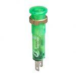SE Signalna lampica Ø8  IP40/IP65  zelena  LED sa poklopcem  5V  Faston
