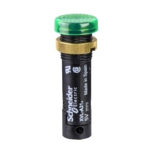 SE Signalna lampica Ø12  IP40/IP65  zelena  LED sa poklopcem  24V  stopice