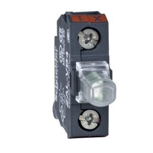 SE Beli svetlosni blok za glavu Ø22 integrisan LED 230..240 V  vijčani priključak