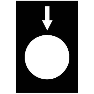 SE Oznaka 30 x 40 mm crna naniže  sporo