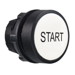 SE Bela udubljena glava tastera Ø22 sa povratkom "START"