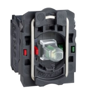 SE Crveni svetlosni blok sa montažnim elementom sa integris. LED 110...120V 1NO+1NC