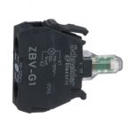 SE Beli svetlosni blok za glavu Ø22 integrisan LED 110...120V vijčani priključak