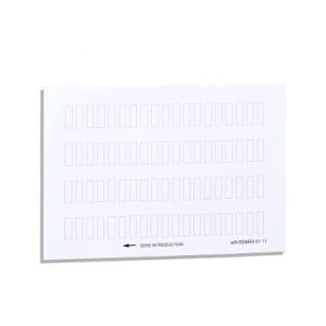 SE List od 76 neobeleženih oznaka 8 x 27 mm za držač oznaka 30 x 40 mm