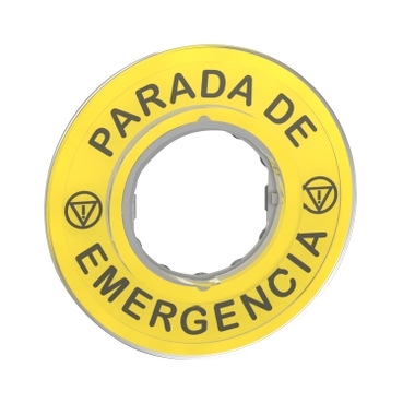 SE Oznaka Ø60 za nužno isključenje -PARADA DE EMERGENCIA/logo ISO13850