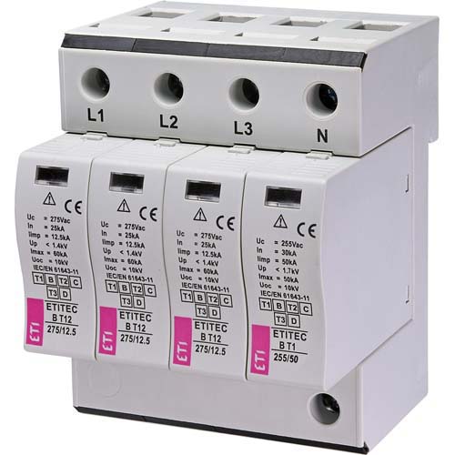 ETI Zaštita stambenih objekata ETITEC B T12 275/12,5 3+1