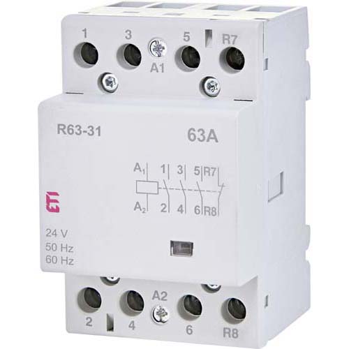 ETI Modularni kontaktor R 63-31 24V