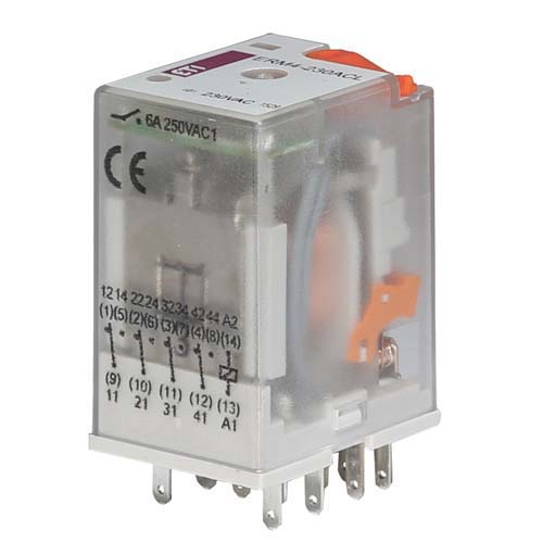 ETI Plug-in ERM relays ERM4-230ACL